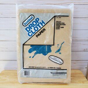 Sentinel 9 x 12 Heavy Duty Paper Drop Cloth New, Old Stock from the 1980's